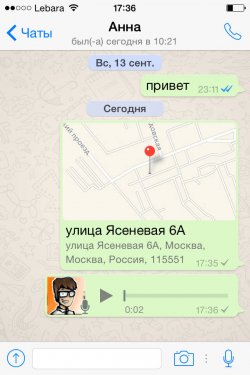 WhatsApp для iPhone